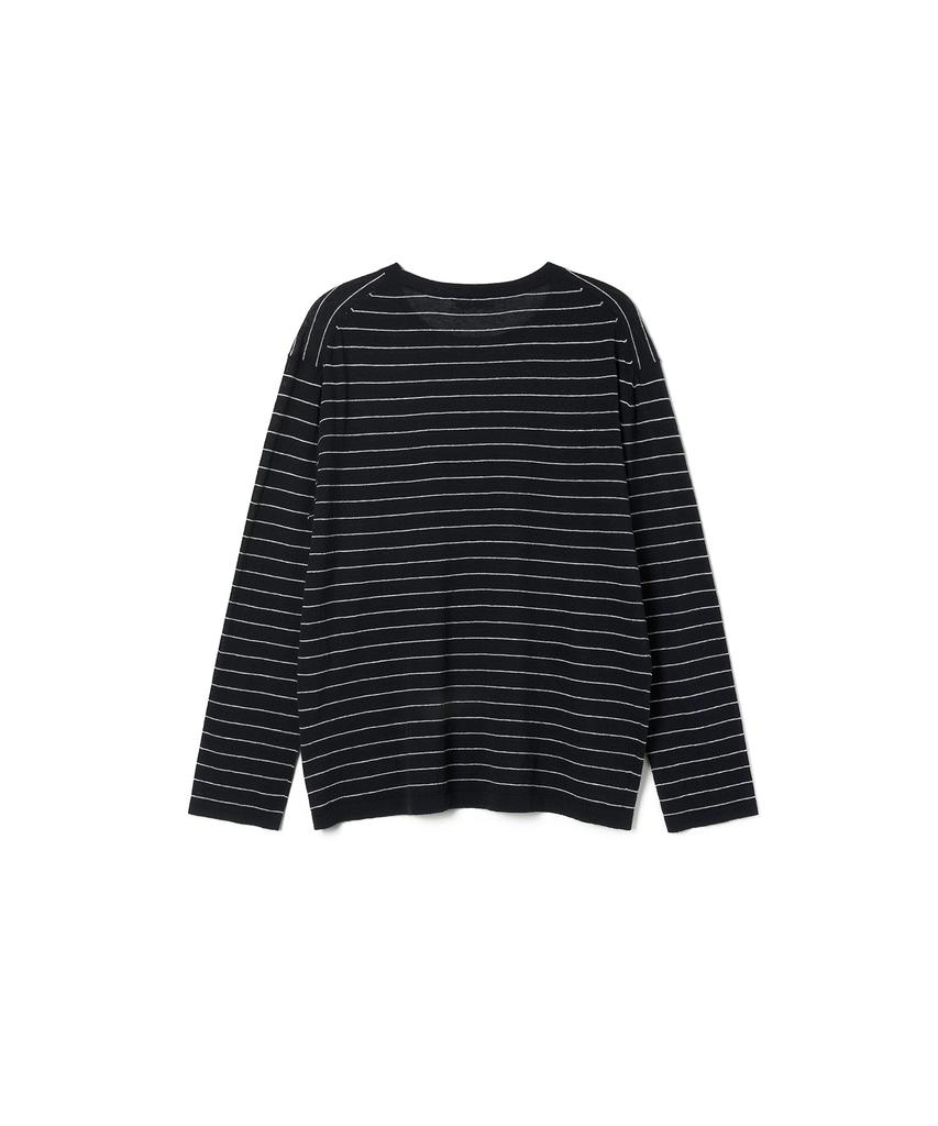 Seutyudioaenpaleukeu Striped Knit_Navy