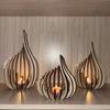 Artwork Streamline Wooden DIY Handmade Candle Holder Decoration Ornament Candle Holder, Creating A Warm Atmosphere