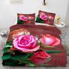 Roses Bedding Set Duvet Cover For Girls Women Couple Lover Romantic Comforter Cover Valentine'S Day Bedroom Decor Quilt Cover