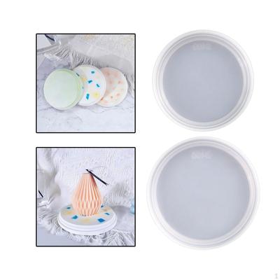 2x Coaster Base Silicone Model Ornament DIY Epoxy Resin Making Supplies Tool Decorative Tray for