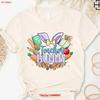 Teacher Bunny T Shirt Easter Ears Eggs S Vintage Graphic Casual Homme Top For Everyday Wear Breathable Stretched Soft