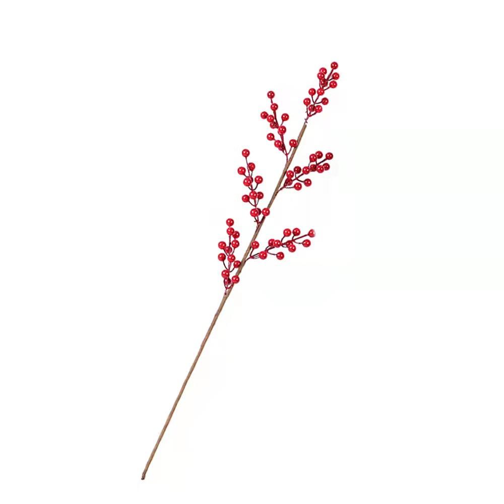 Simulation Red Fruit Fortune Fruit Money Leaf Wedding Photography Home Ornament Christmas Berry New Year Blessing Bucket Decoration