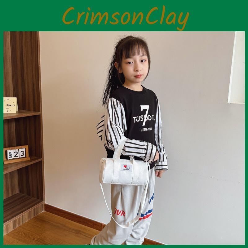 Stylish Durable And Unisex Kids Bucket Bag With Fun Letter Patches Ideal For Adventures Daily