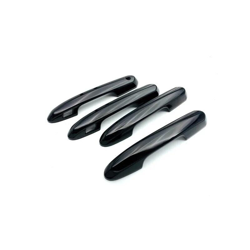 4Pcs Car Door Handles Cover Trim Decoration For Toyota RAV4   RAV 4 Black  ABS