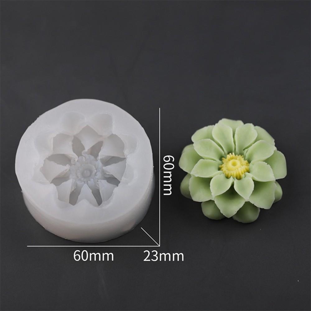 

New Silicone Candle Mold 3D Flowers Clear Texture DIY Soap Mould Easy Demold Jasmine Peony Daisy Aromatherapy Mold Home Decor