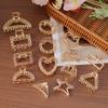 Fashion Alloy Round Chain Hairpin Women'S Back Of Head Shark Clip Medium Geometric Small Grab Clip Headgear Hairpin