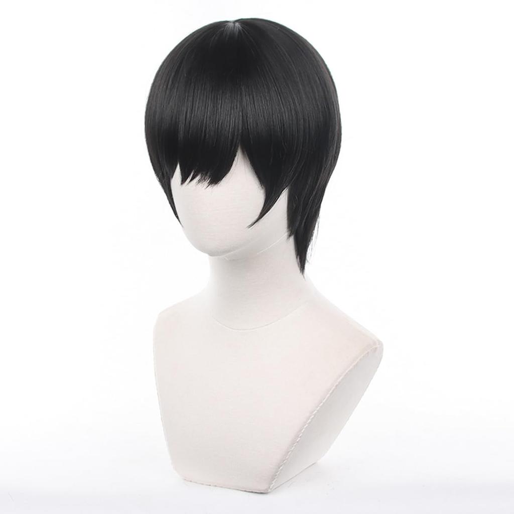 Hirofumi Yoshida Cosplay Wig, Heat-Resistant Wig with Wig Net, Perfect for Christmas, Halloween, Parties, Cultural Festivals, School Festivals, and Ph