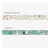 Sealido Made in Japan Foil-Stamped Kirapika Masking Tape Ballet Sleeping Beauty & Coppelia 2-Roll Se