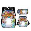 My Singing Monsters Backpack, Pencil Case, Shoulder Bag 3Pcs Set Game Cartoon Print Kindergarten, Primary School, Boys and Girls