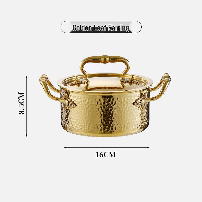 304 Stainless Steel Personal Hot Pot for Gas Stoves 16cm