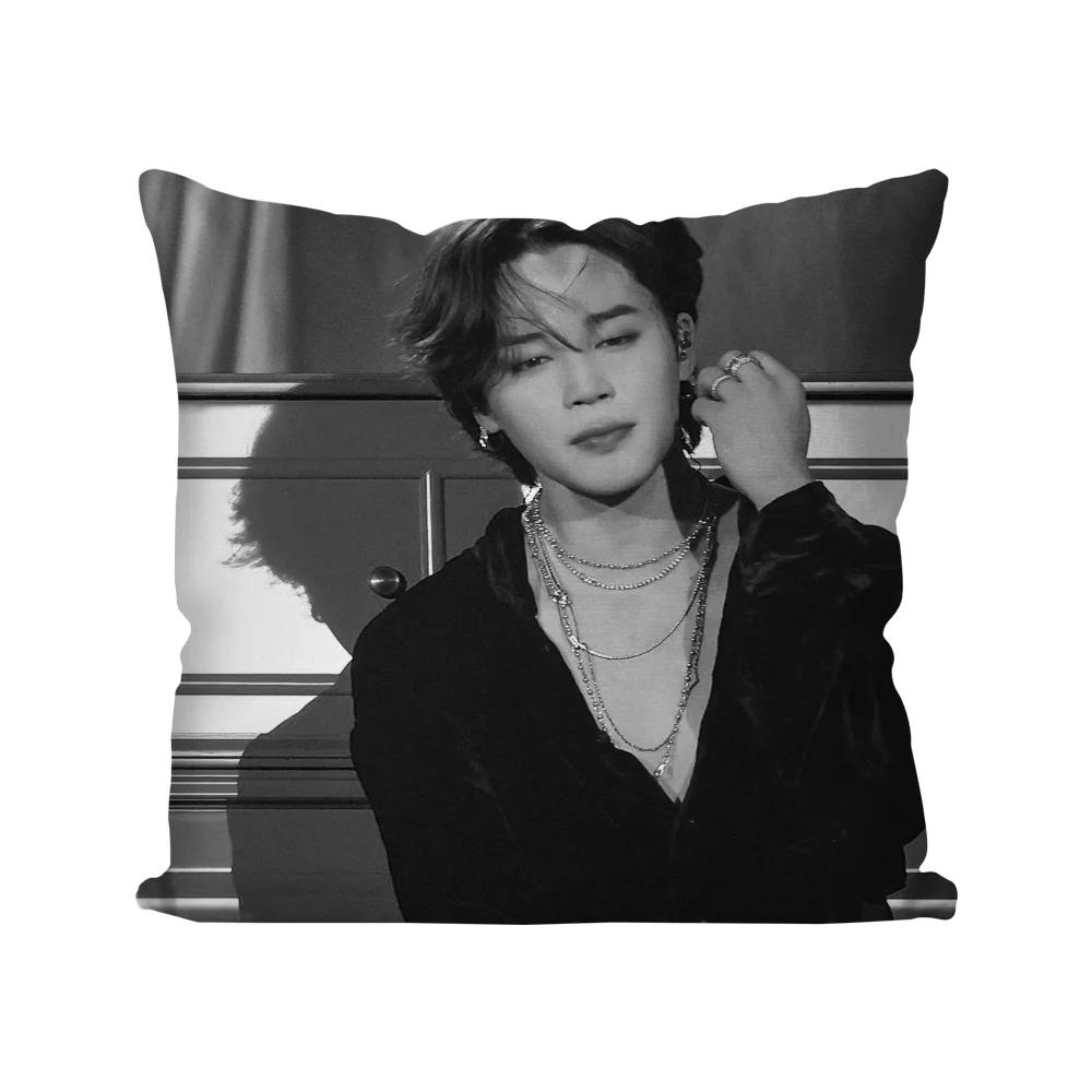 1Pc Korean Celebrity Park Jimin Pillow Case Square Pillow Bedroom Sofa Leisure Comfortcushioncarlivingroom Home Decoration 40X40