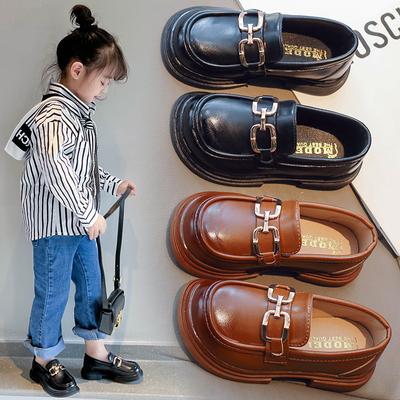 Girls' Small Leather Shoes Spring and Autumn Style British Princess Shoes