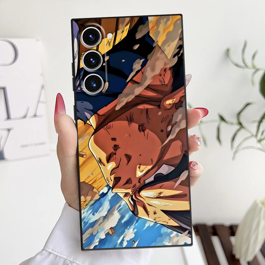 Case for Samsung Galaxy S25 S23 FE S24 Plus S21 S20 Note 20 9 10 S9 S25Edge S22 Funda Phone Cover D-ragonS B-allS Goku Galaxy S9