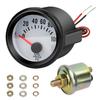 Electric Oil Press Pressure Gauge 12V, 2" 52mm Automotive Oil Pressure Meter 0-100 PSI with Sensor for Car RV Truck Boat Marine