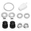 Steel Bicycle Hub Motor Nuts Washer Kit with 12mm Shaft for Universal Bike Component