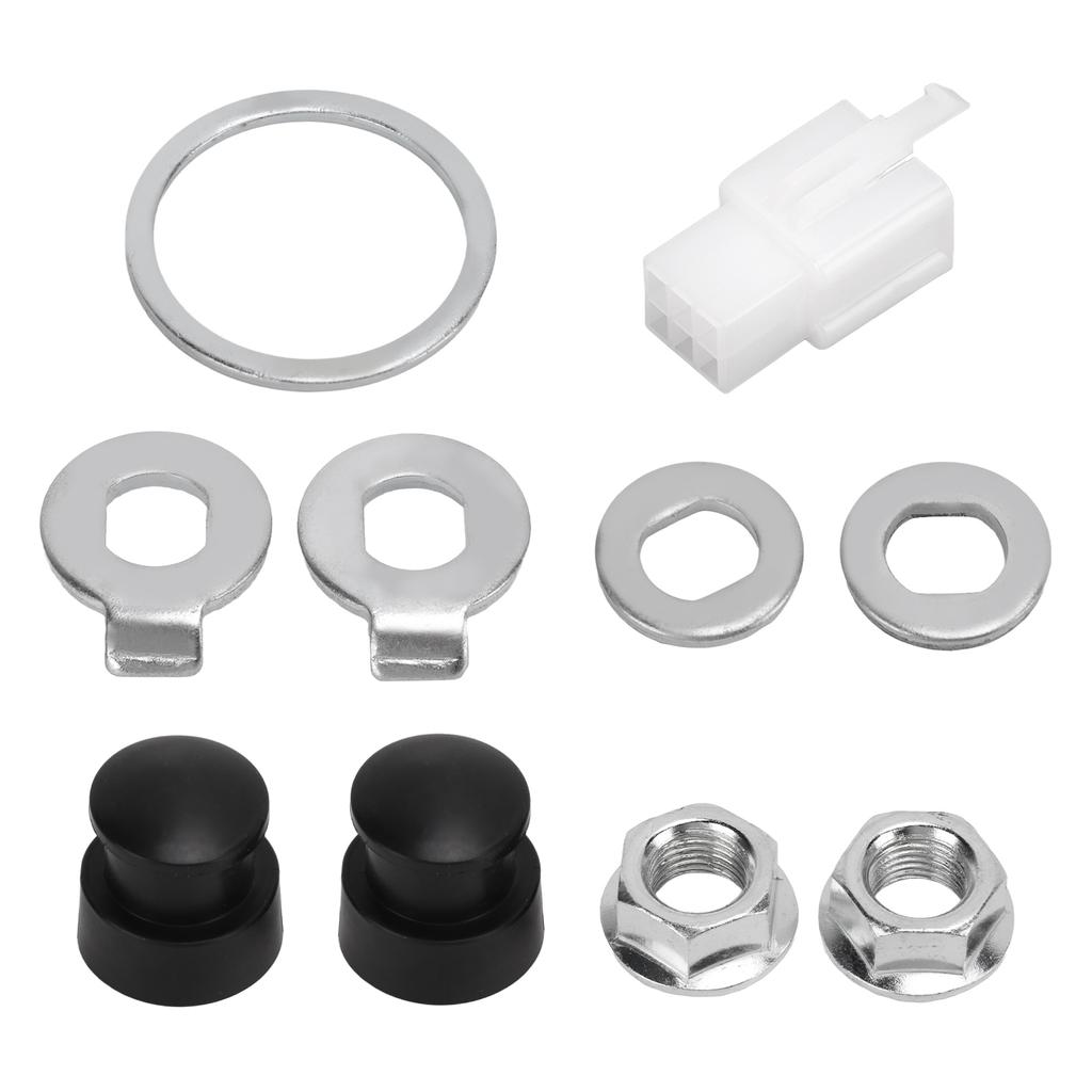 Steel Bicycle Hub Motor Nuts Washer Kit with 12mm Shaft for Universal Bike Component