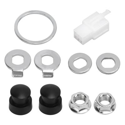 Kit Rondelle Dadi Mozzo Bicicletta in Acciaio con Albero da 12mm per Componente Bici Universale