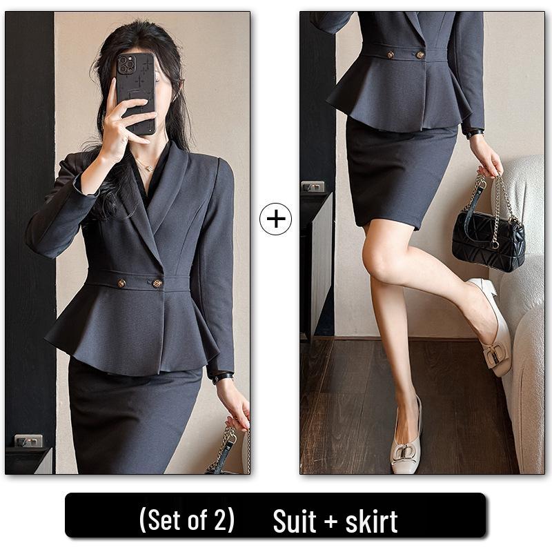 Women's High-End Professional Spring/Summer Suit for Office, Hotel, and Beauty Salon