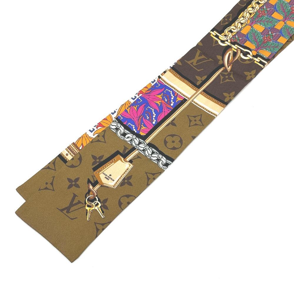 Louis Vuitton M76104 Bandeau-Confidential Garden BandeauScarf Scarf silk Brown