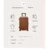 Daks Brown Solid Polycarbonate Hard Carrier 21inch Dbba6e521w2