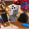Mr Sil-vair Super Cool Man Design Phone Case for iPhone 16 15 14 13 12 11 Pro Max Sheepskin Silver-edged Protective Case