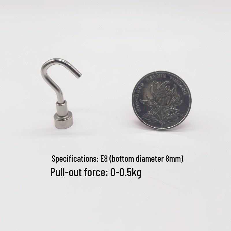 Punch-Free Neodymium Magnetic Hook for Walls & Doors