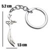 islam Muslim HZ Zulfiqar Sword of Imam Ali stainless steel  key ring & key chain