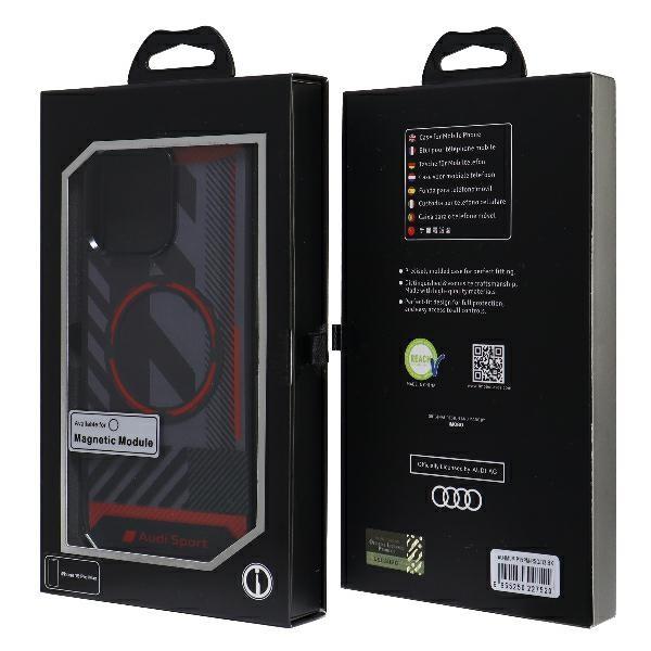 Audi Iml Sport Magsafe Pouzdro Iphone 15 Pro Max 6.7 Černé/Black Pevné pouzdro Au-Imlmip15Pm-Rsq/D2-Bk