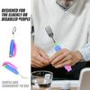 2 Stück/Set Verstellbare Adaptive Löffel Gabel Anti-Rutsch Esshilfe Löffel Behinderte Fütterung