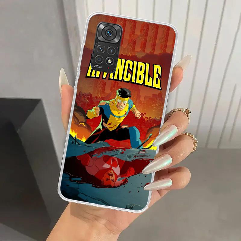 Coole I-Invincible Handyhülle für Xiaomi Redmi Note 14 13 12S 12 11S 11 Pro Plus 11T 11E 10S 9 9S Weiche Druck-Schale Funda