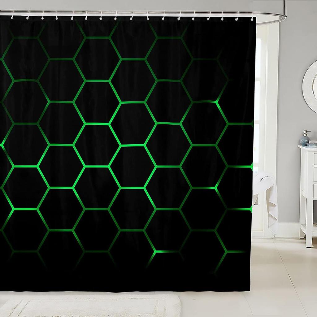 Japanese Ukiyoe Fish Shower Curtain Ocean Surfing Koi Fabric Shower Curtains Kids Boys Adult Japanese-Style Exotic Koi Animal