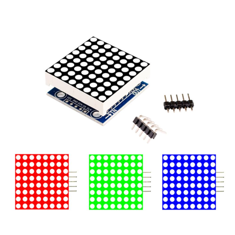 1PCS 5V Red/Blue/Green MAX7219 LED Matrix Module 1 Bit Display 8*8 CommonCathode With 3Pin Header