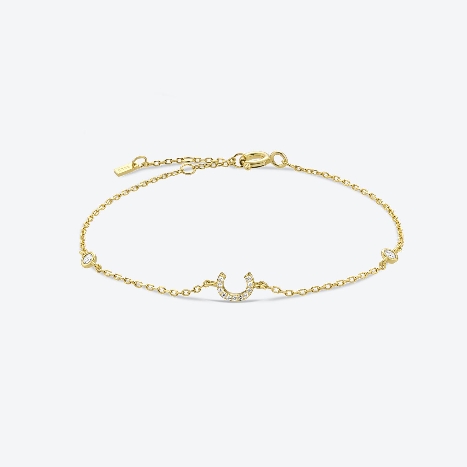 

ANDYWEN браслет из стерлингового серебра 925 пробы с позолоченным монограммой и начальной буквой, женские роскошные ювелирные изделия M