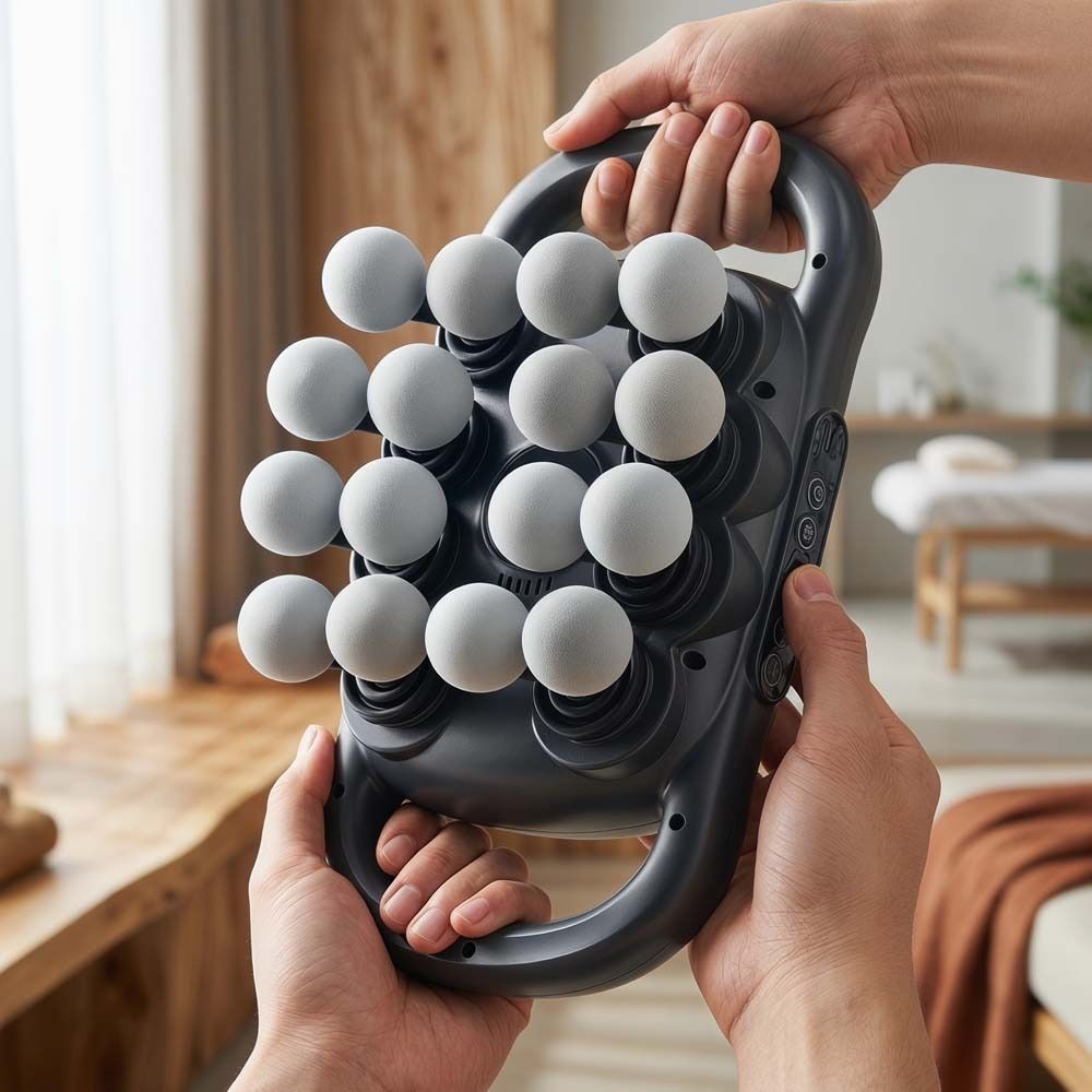 16-Head Deep Tissue Massage Device Electric Neck Shoulder Masajeador  Fitness