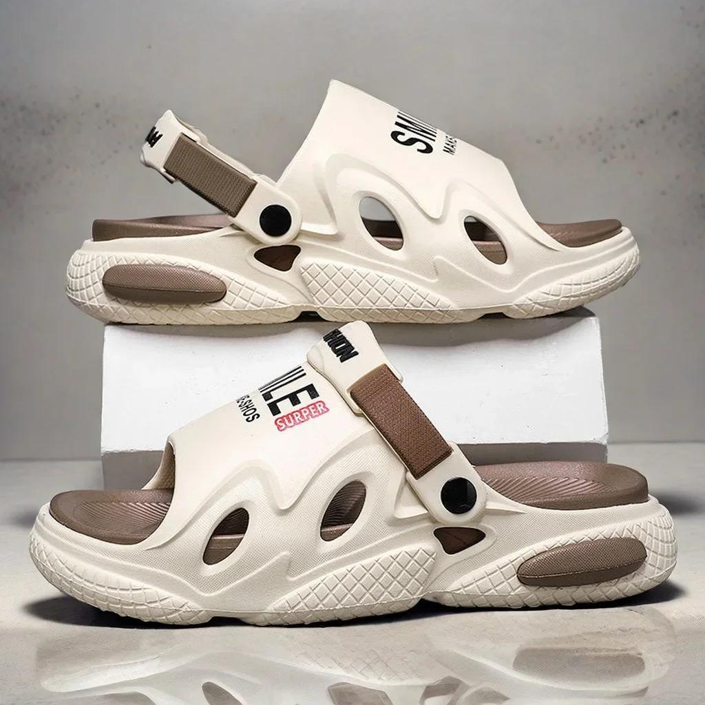 Erkek Kaymaz Kalın Taban Yazlık Terlik: Açık Hava ve Sürüş Kullanımı için Çok Yönlü