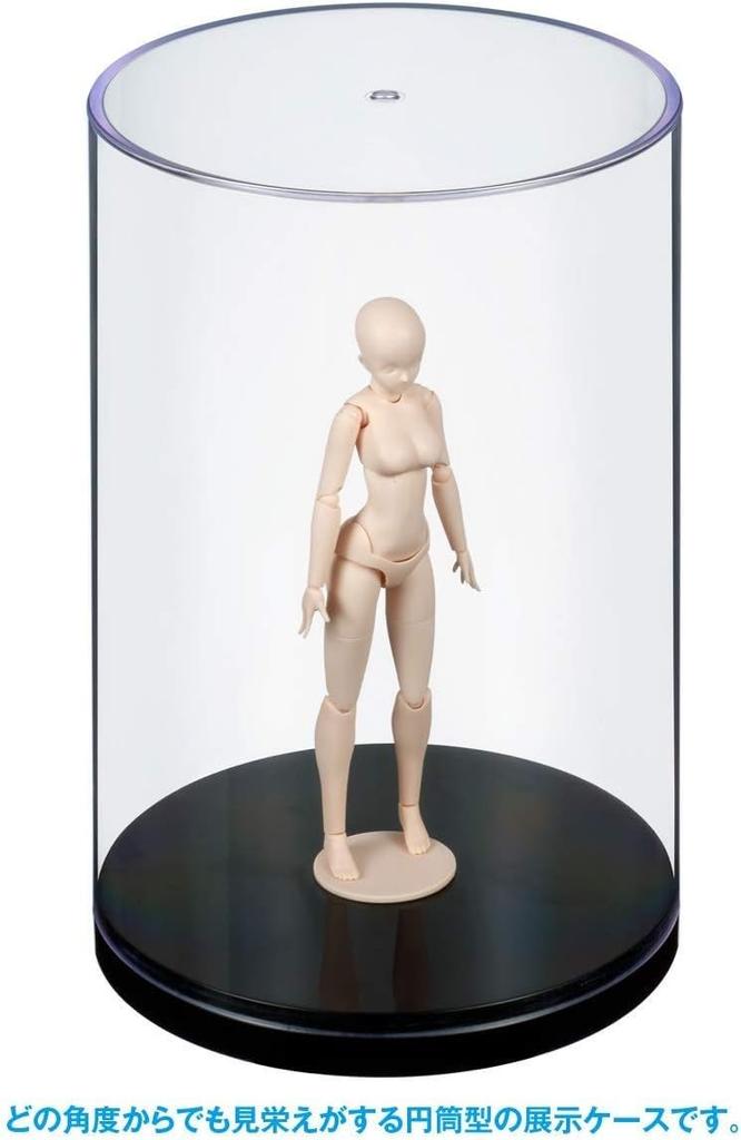 Wave Display CM Scale Kale Figure Compatible Plastic Display Case Height 172mm x Diameter 111mm T-Case 1/12 TC-134 (Inner Dimensions)