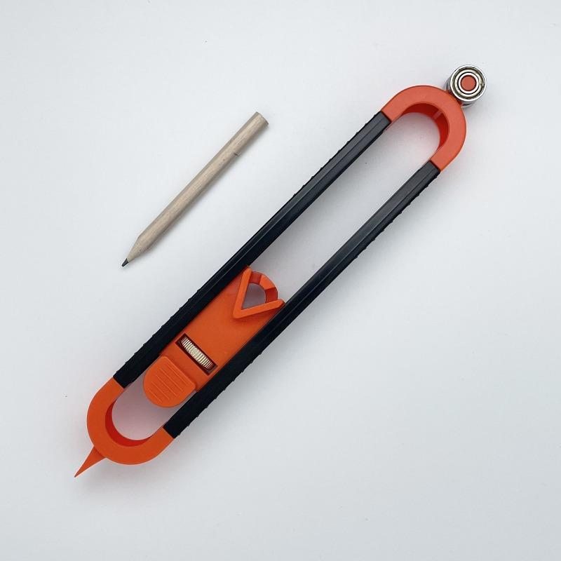 New In Profile Scribing Ruler Contour Gauge with Lock Adjustable Locking Precise Woodworking Measuring Gauge Profile Duplicator