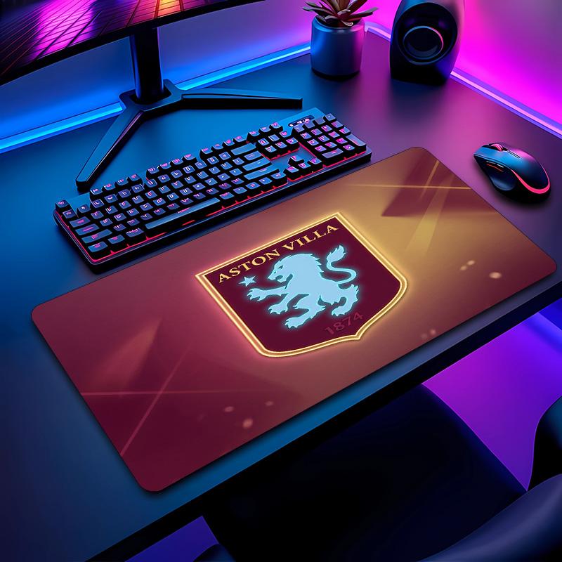 Tappetino per Mouse Stampa Calcio Aston Villa Non?Tappetino Antiscivolo in Gomma per Scrivania Impermeabile Mousepad da Gioco per Laptop Ufficio Desktop