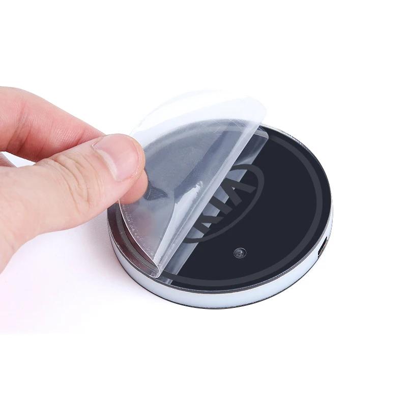 AANO1 1/2 Stück Leuchtender Auto-Getränkeuntersetzer Becherhalter-Pad Anti-Rutsch-Matte Für KIA Sportage Ceed Sorento Cerato Optima Picanto Rio Soul Niro
