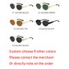 5 Pieces/Set Of Sunglasses Fashion Men Women Vintage Oval Metal Sun Glasses Trendy Outdoor Photography Accessory Eyeglasses
