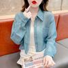 Summer Loose Chiffon Sunscreen Clothes for Women In Summer Thin Casual Versatile Long-sleeved Cardigan Short Jacket