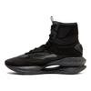 ONITSUKA TIGER Leather Round Toe Lace-Up High-Top Casual Shoes Unisex Sneakers Black 1183C150-001