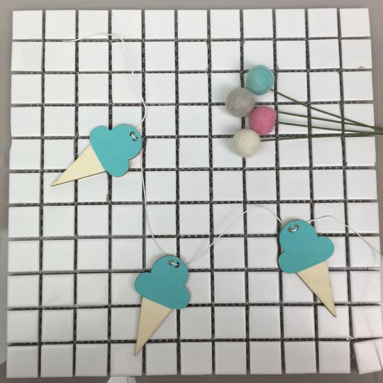 10 st Söt Glassform TräHängen Barnkammare Hem Barn