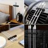2pcs Heavy-Duty Cable Organizer Clips with Multiple Slots - Desk Cable Management System, Non-Slip Base, for Office, Home