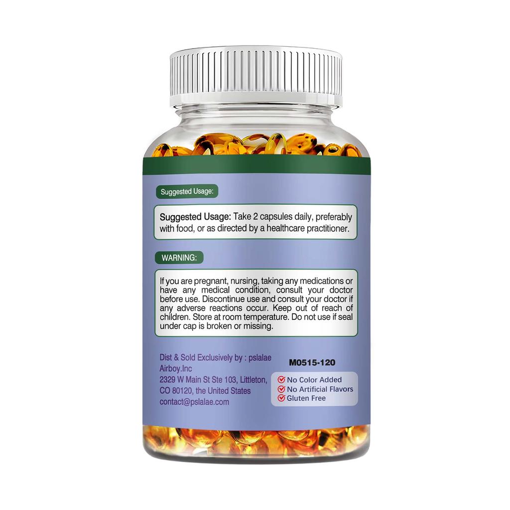 Pslalae - 1000 mg Borage Oil Capsules - Skin and Joint Health