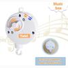 Baby Crib Mobile for Crib with Hanging Rotating Toys, Nursery Mobile with Music Box, Black and White Mobile for Baby Newborns 0-24 Months
