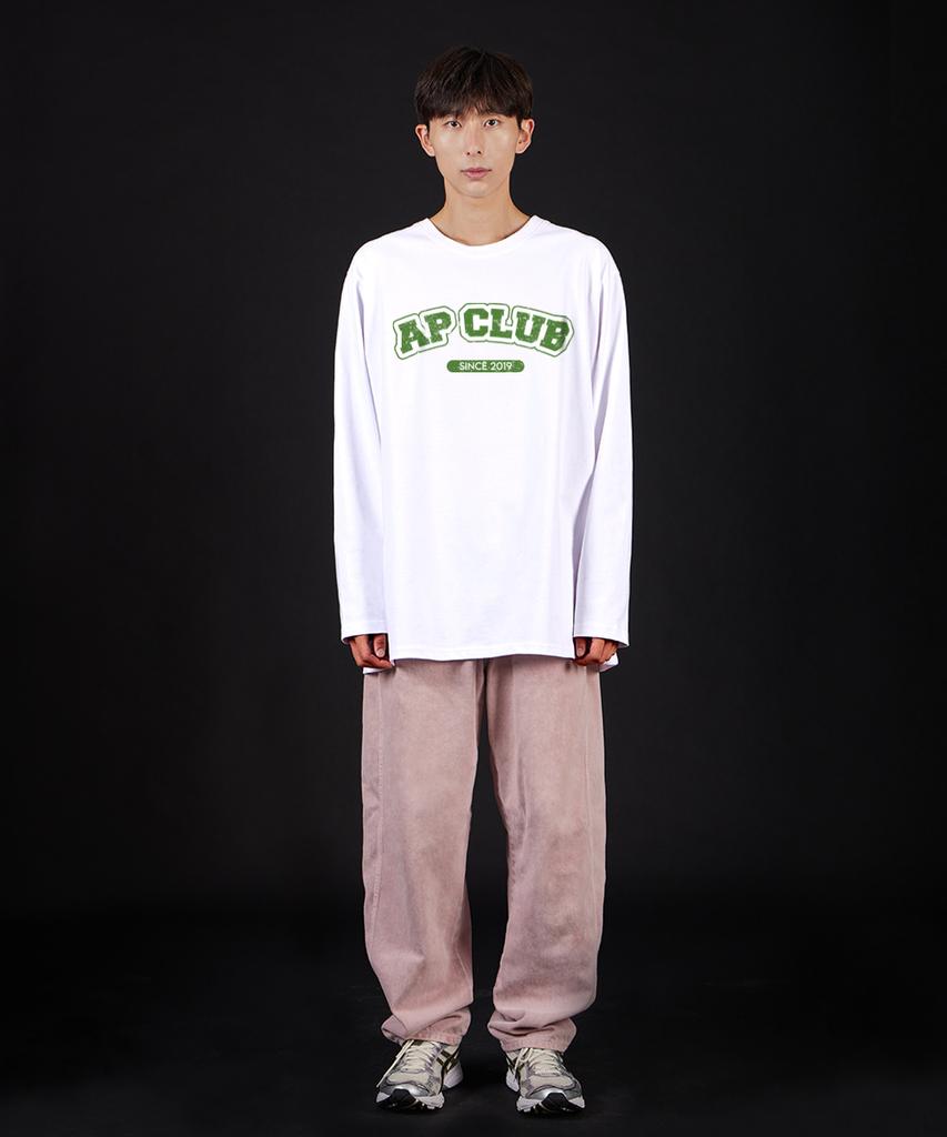 ASTRAL PROJECTION Ap Club Oversized Long Sleeve T-Shirt_White