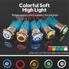 Blue Wave 16A2 Metal Waterproof Switch with Light, Self-Locking Reset, Stainless Steel IP67 Start-Stop Button
