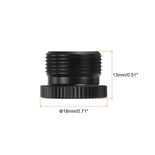 uxcell Microphone Stand Adapter, Female 1/4 Inch to Male 5/8 Inch Aluminum Alloy Microphone Screw Adapter for Microphone Tripod Stand, Black, 1 Piece