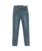 Pillogeulaem Sanderson Side Zipper Blue Skinny Jeans